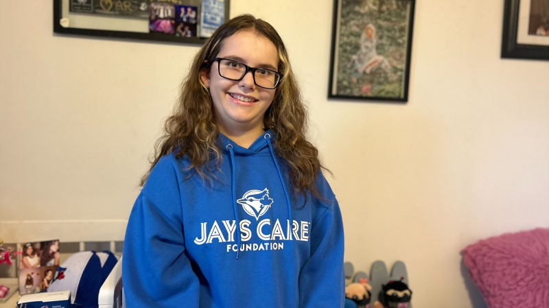 Kristen Saroli, 15, won Swift tickets through the Jays Care Foundation. (Ashley Bacon/CTV News)