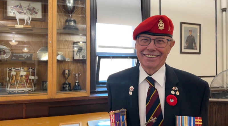 Retired lieutenant-colonel Henry F. Hall says the poppy is a special tradition for him and his family. (Anastasia Dextrene / CTV)