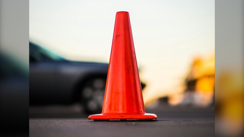 A stock photo of a traffic cone. (Pexels/Caleb Oquendo)