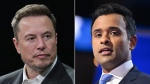 Elon Musk, left, and Vivek Ramaswamy will lead new ‘Department of Government Efficiency’ in Trump administration.