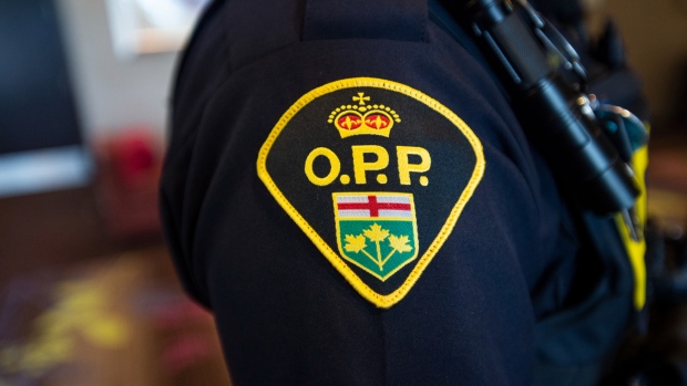 An Ontario Provincial Police shoulder badge is seen in this undated photo. (File)