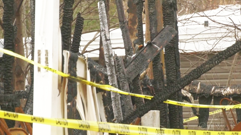 A fire has closed a shelter for women and families fleeing abuse in Batchewana First Nation, just outside of Sault Ste. Marie. (Photo from video)