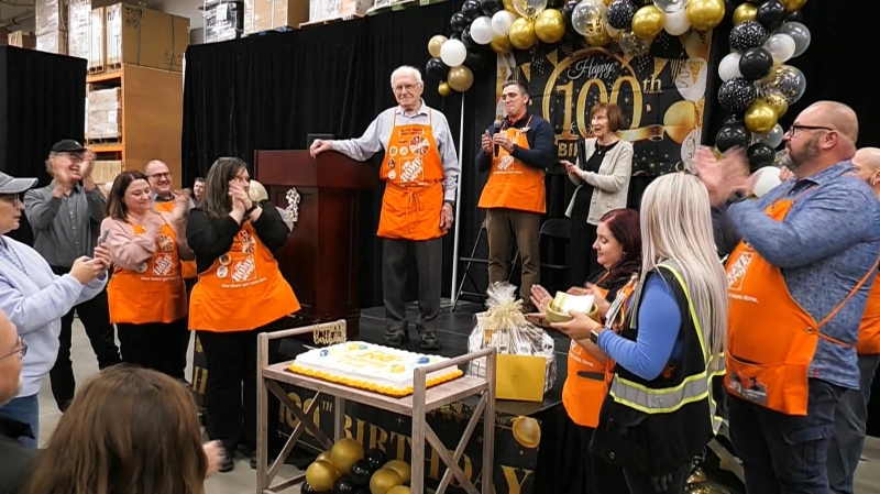 Home Depot celebrates oldest Canadian associate