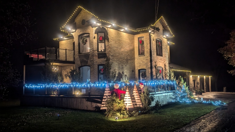 One of the homes taking part in the Christmas Tour of Homes presented by the volunteers of the Aylmer-Malahide Museum & Archives. Nov. 15, 2024. (Joel Merritt/CTV News London)