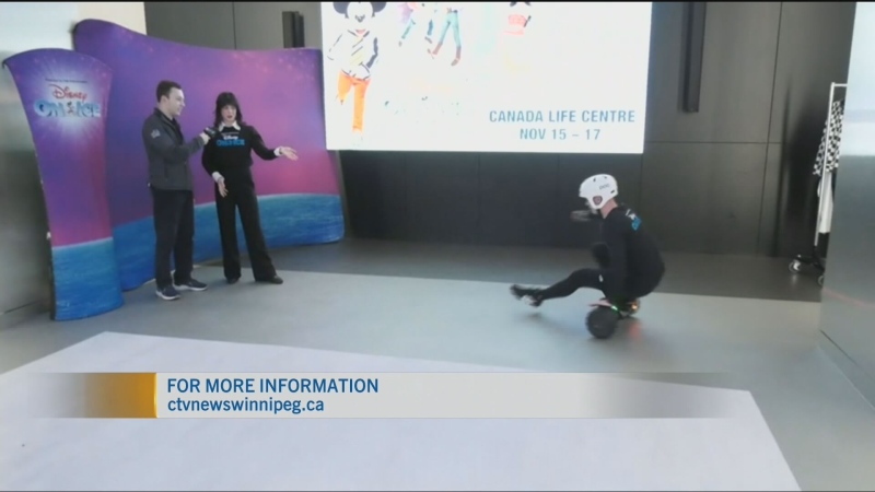 Disney On Ice hoverboard demo