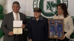 Second World War veteran gets high school diploma