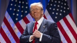 President-elect Donald Trump arrives to speak at a meeting of the House GOP conference, Wednesday, Nov. 13, 2024, in Washington. (AP Photo/Alex Brandon)