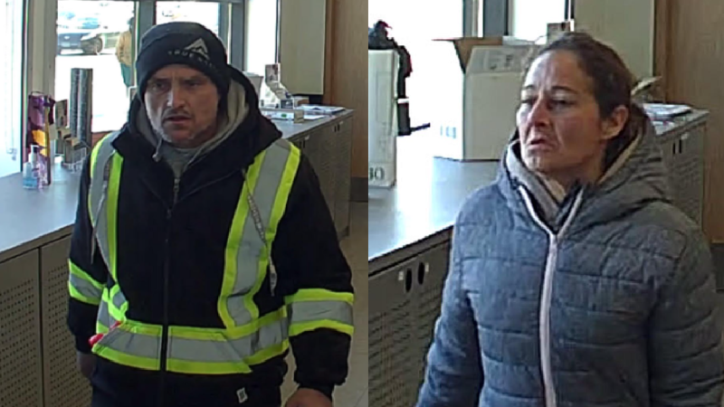 Suspects who were allegedly involved in a theft in Alliston, Ont. (Source: OPP/Supplied)