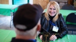 Daphne Simmons attends a seniors speed dating event at the Avondale Railway Station Museum, in Avondale, N.L., Nov. 1. THE CANADIAN PRESS/Paul Daly