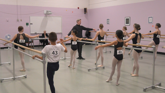 Canada’s National Ballet School held auditions in Ottawa on Sunday, Nov. 17, 2024. (Natalie van Rooy/CTV News Ottawa)