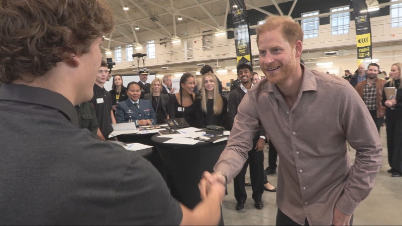 The Duke of Sussex was in town to meet and greet children at Vancouver schools and promote the upcoming Invictus Games. 