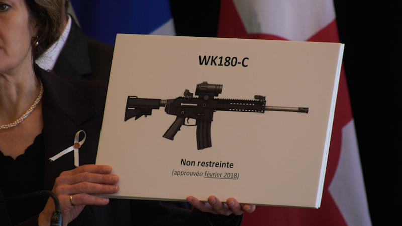 Montreal wants a total ban on assault weapons as part of Canada's gun control legislation.