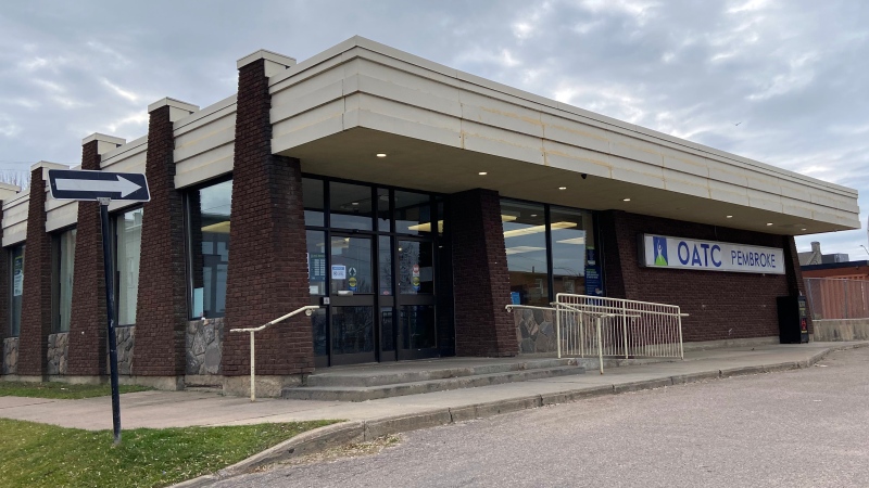 A new warming centre will open on Dec. 1 at 156 John Street in Pembroke, within the Ontario Addictions Treatment Centre clinic location. (Dylan Dyson/CTV News Ottawa) 