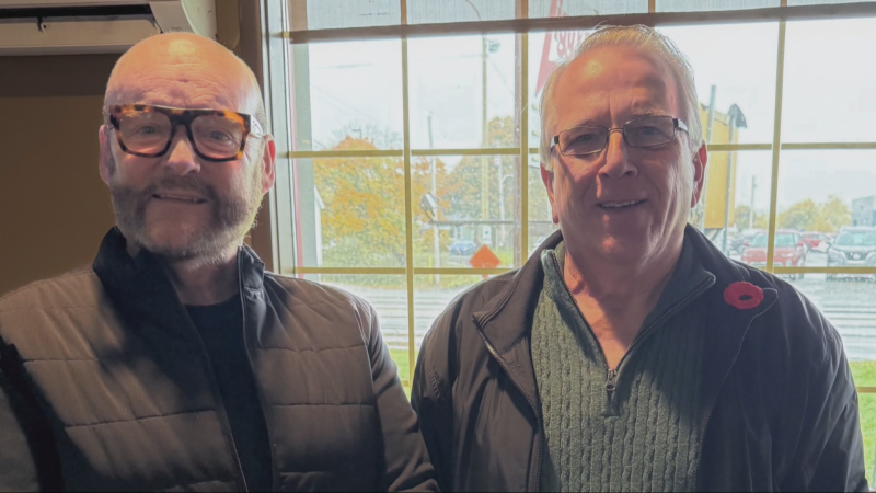 Michael Pickup and Brian Lavery reunite, 56 years after their fateful encounter. 