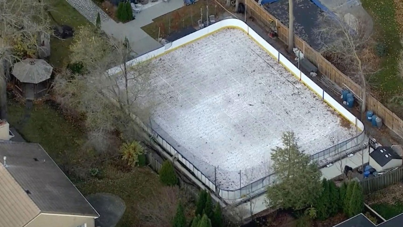 Backyard rink