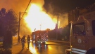 Blaze destroys condo building under construction