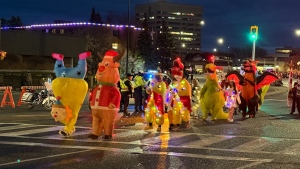 Saturday was Santa Claus parade night in Greater Sudbury, and Kent Guindon of CTV News Northern Ontario captured these great photos of the downtown event. (Kent Guindon/CTV News) 