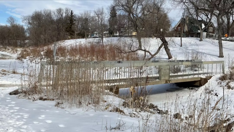 The bridge over Omand's Creek is in need of replacement before 2029. (City of Winnipeg)