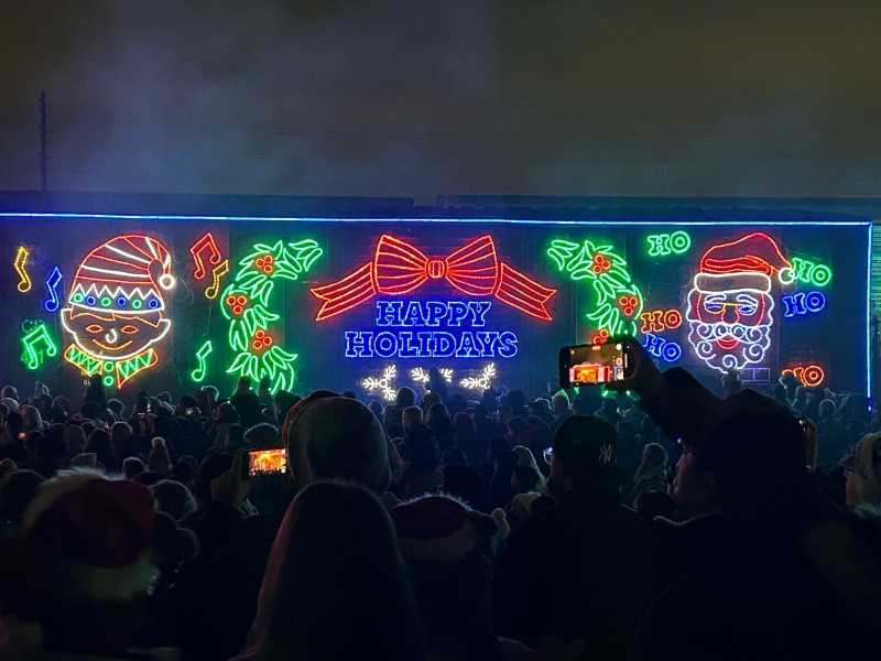 The CPKC Holiday Train made its annual stop in Windsor on Nov. 25, 2024. (Robert Lothian/CTV News Windsor)