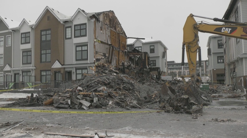 A townhouse in Mahogany was destroyed in an explosion and ensuing fire on Nov. 21, 2024, that officials say was linked to a build up of natural gas in the unit. Where the gas was coming from is yet to be determined.