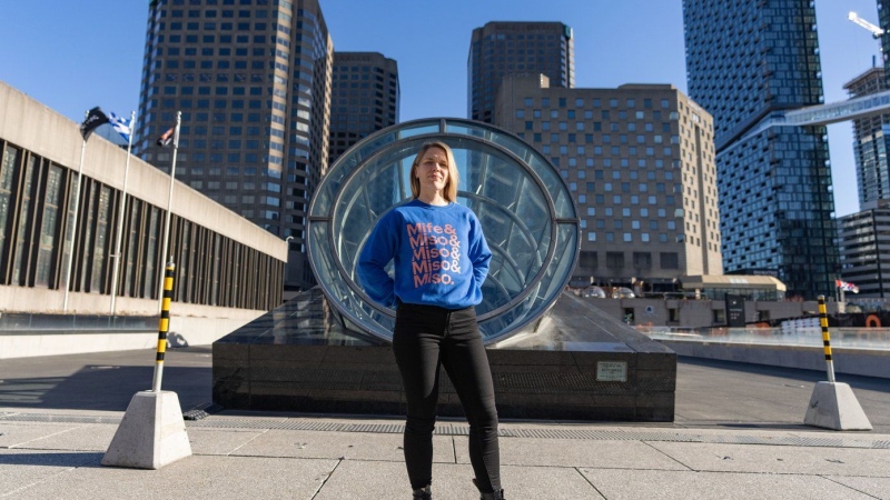 Venny Ala-Siurua, executive director of Women on Web, poses in Montreal on Tuesday, Nov. 12, 2024. The Canadian non-profit, which helps women around the world seeking the abortion pill in places where it’s restricted, says it has seen American requests surge since the U.S. election. THE CANADIAN PRESS/Christinne Muschi