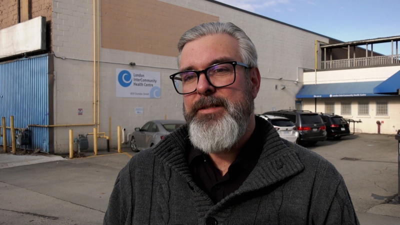 Scott Courtice, executive director of the London Intercommunity Health Centre, speaks to CTV News. (Bryan Bicknell/CTV News London) 