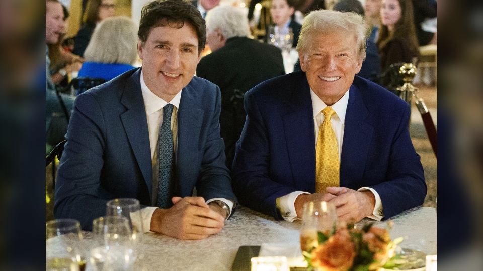 Justin Trudeau Donald Trump Mar-A-Lago