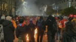 Protesters and police clash in Georgian capital