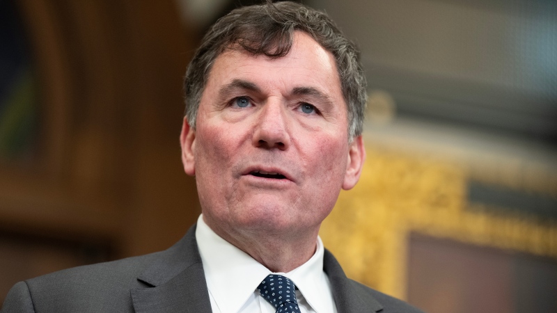 Minister of Public Safety, Democratic Institutions and Intergovernmental Affairs Dominic LeBlanc speaks with reporters, Monday, Dec. 2, 2024 in Ottawa. (Adrian Wyld/The Canadian Press)