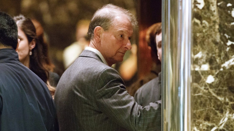 Paul Atkins, a former SEC Commissioner and current CEO of Patomak Partners, arrives at Trump Tower, Nov. 28, 2016, in New York. (AP Photo/ Evan Vucci)