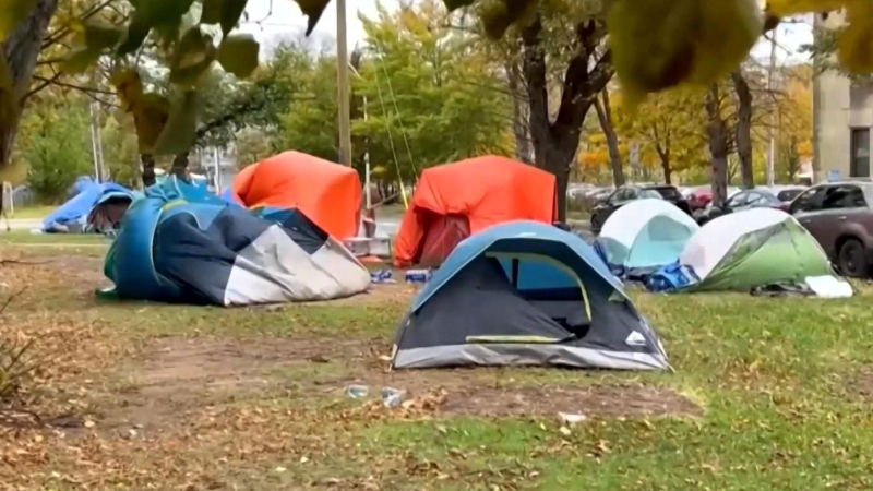 Homeless encampments