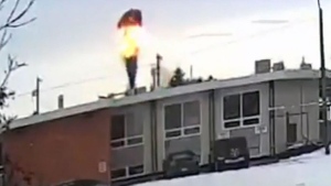 Fireball explodes over Edmonton