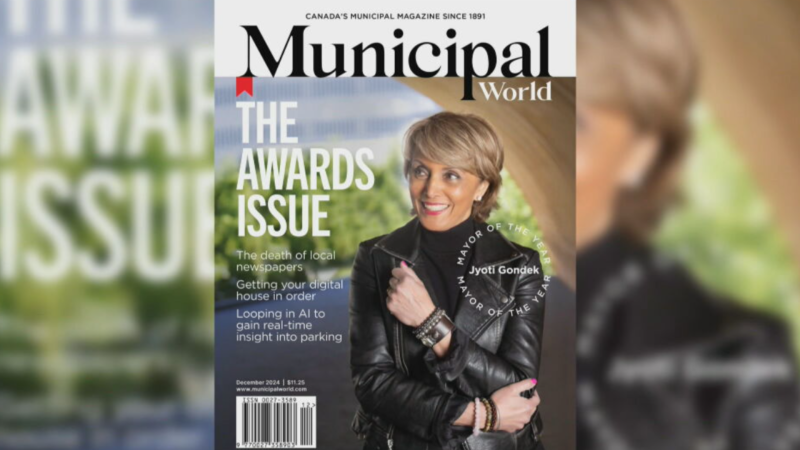 Calgary Mayor Jyoti Gondek has been recognized by a municipal politics publication as its mayor of the year.