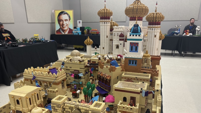 The Saskatchewan Lego Users Group showcased their skills in White City over the weekend to raise funds for the White City Public Library. (Hallee Mandryk/CTV News)