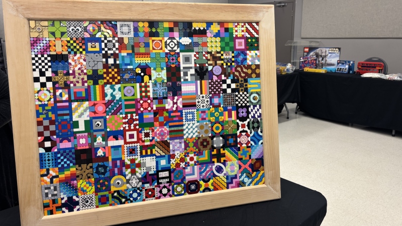 A myriad of designs can be seen in this creation. (Hallee Mandryk/CTV News)