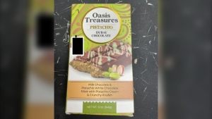 Recall issued for pistachio chocolate brand sold across Canada due to ‘possible salmonella’