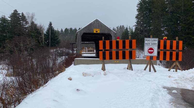 The Midway/Germantown Covered Bridge has been closed since June 2024. (Source: Derek Haggett/CTV News Atlantic)