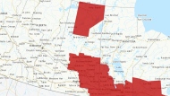 Eastern Saskatchewan, in addition to a large swath of the north, were put under extreme cold warnings on Dec. 11, 2024. (Source: ECCC)