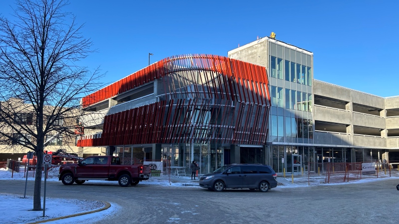 The parkade at Regina's General Hospital will be open for use on Dec. 16. (WayneMantyka/CTVNews) 