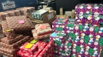 Gifts wrapped for families in need in Windsor, Ont. seen on Dec. 15, 2024. (Robert Lothian/CTV News Windsor)