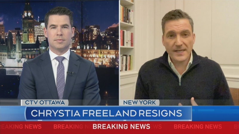 CTV News political contributor Evan Solomon discusses Chrystia Freeland's resignation as Finance Minister.