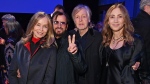 The two surviving Beatles, Sir Ringo Starr, Sir Paul McCartney, are accompanied by Starr's wife Barbara Bach (L) and McCartney's wife Nancy Shevell (R) back in 2022 (Dave Benett/Getty Images via CNN Newsource)