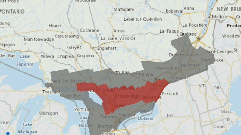 Eastern snowfall predicted