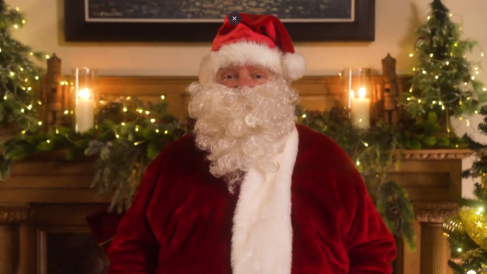 Premier Doug Ford dresses up as Santa in his latest Christmas video. (X/Doug Ford)