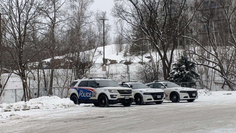 Several Greater Sudbury Police Services vehicles parked in the city in December 2022. (File photo/CTV News Northern Ontario)