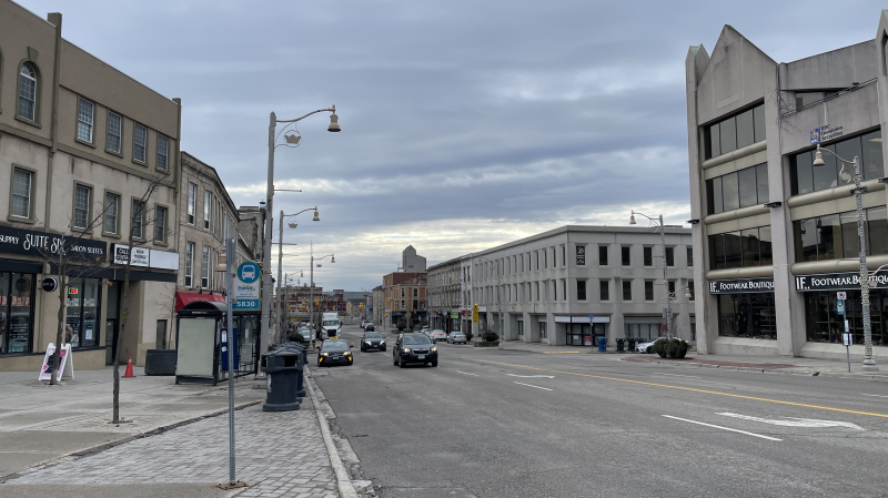 Downtown Guelph on Dec. 31, 2024. (Hannah Schmidt/CTV News)