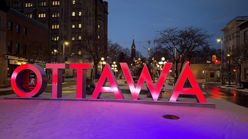 The Ottawa sign in the ByWard Market on Jan. 2. (Josh Pringle/CTV News Ottawa) 