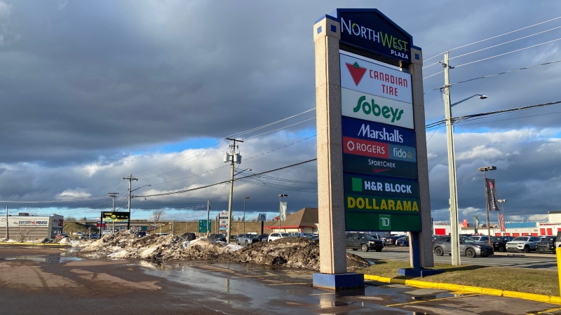 The parking lot of the Northwest Plaza, where police believe a woman was struck by a vehicle on New Year's Eve, is pictured on Jan. 4, 2025