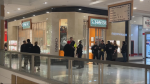 Officers are on the scene of a jewelry store robbery at a mall in Burlington on Saturday, Jan. 4, 2025. (CTV News Toronto)