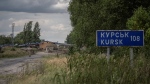 A crossing point into Kursk on the Ukrainian border with Russia. Kyiv's troops launched an incursion into the territory last summer. (Viacheslav Ratynskyi/Reuters/File via CNN Newsource)
